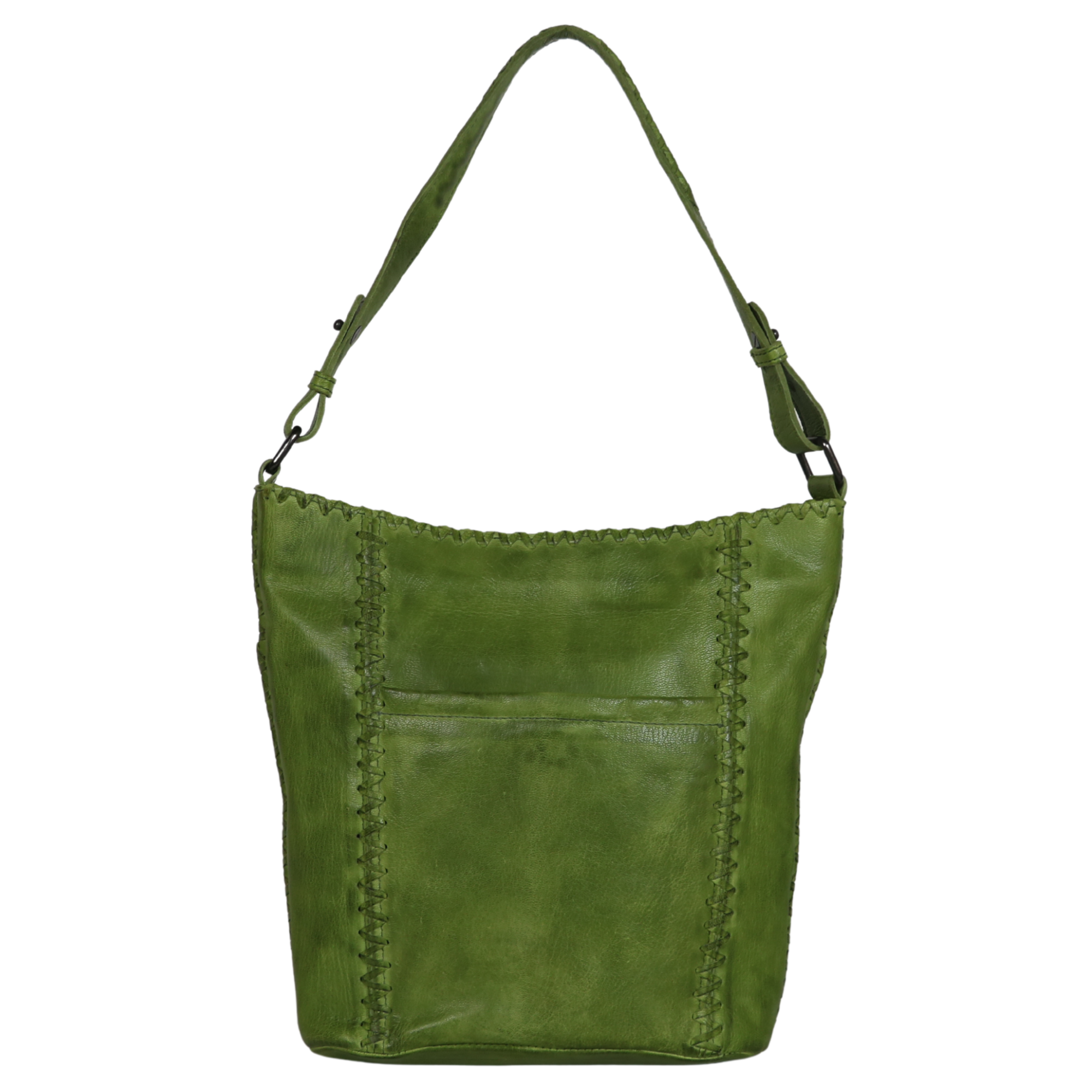 #234 Green Leather Concealed Carry Hobo
