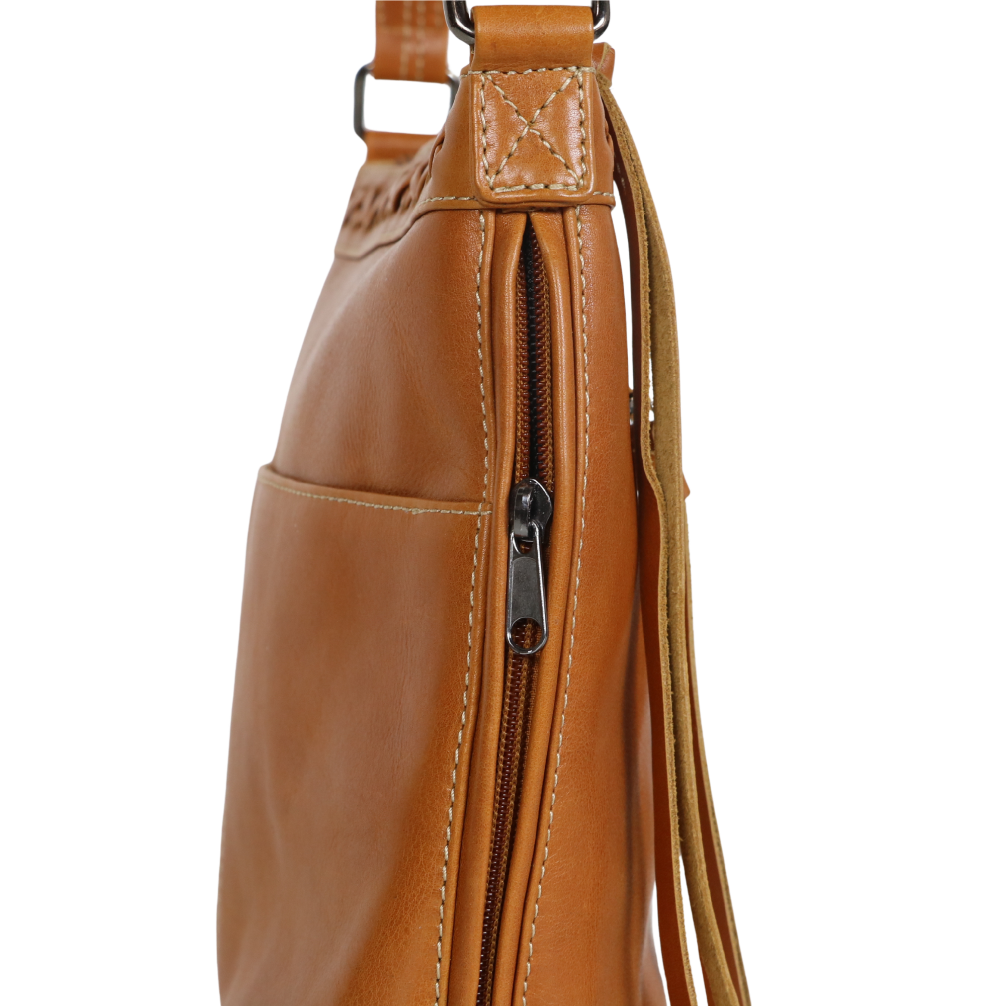 #235 Brown Leather Concealed Carry Crossbody
