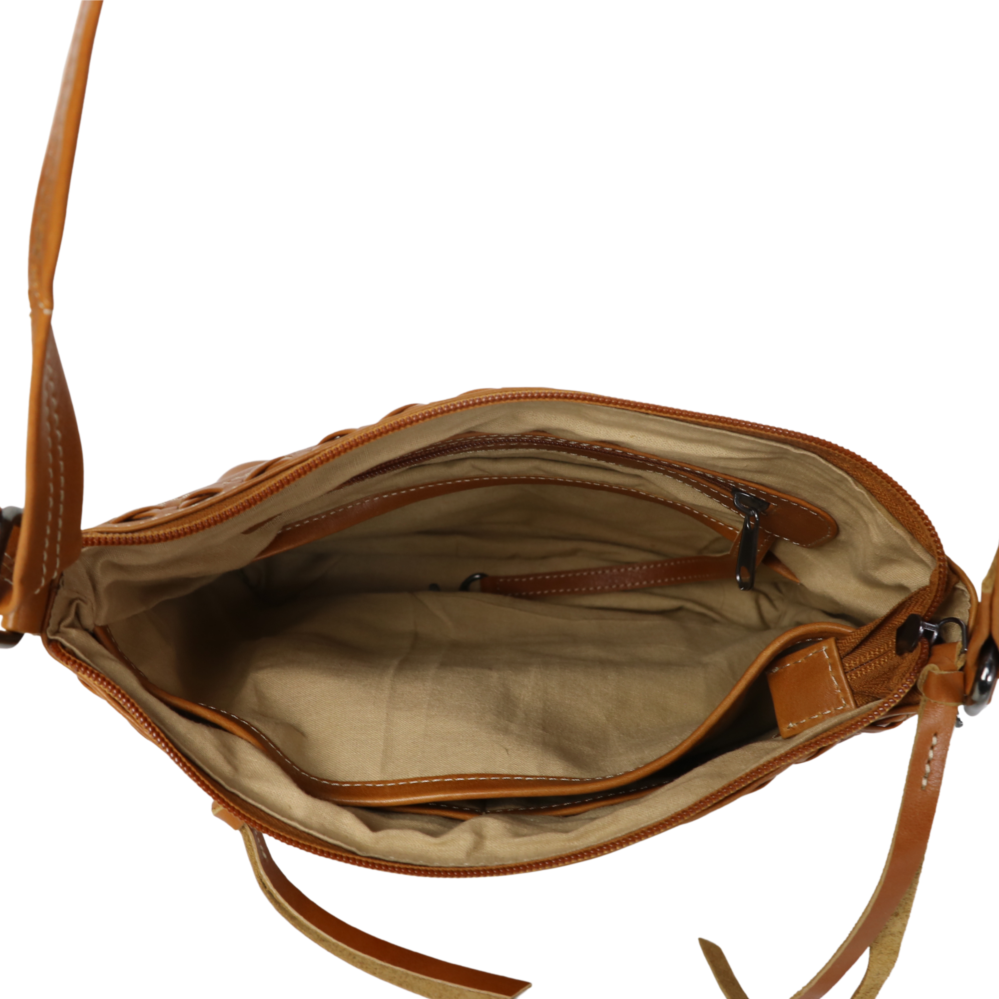 #235 Brown Leather Concealed Carry Crossbody