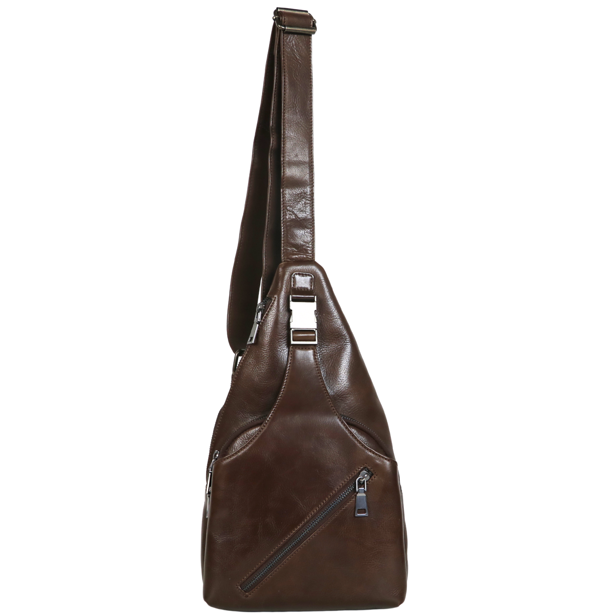 #237 Dark Brown Leather Concealed Carry Sling