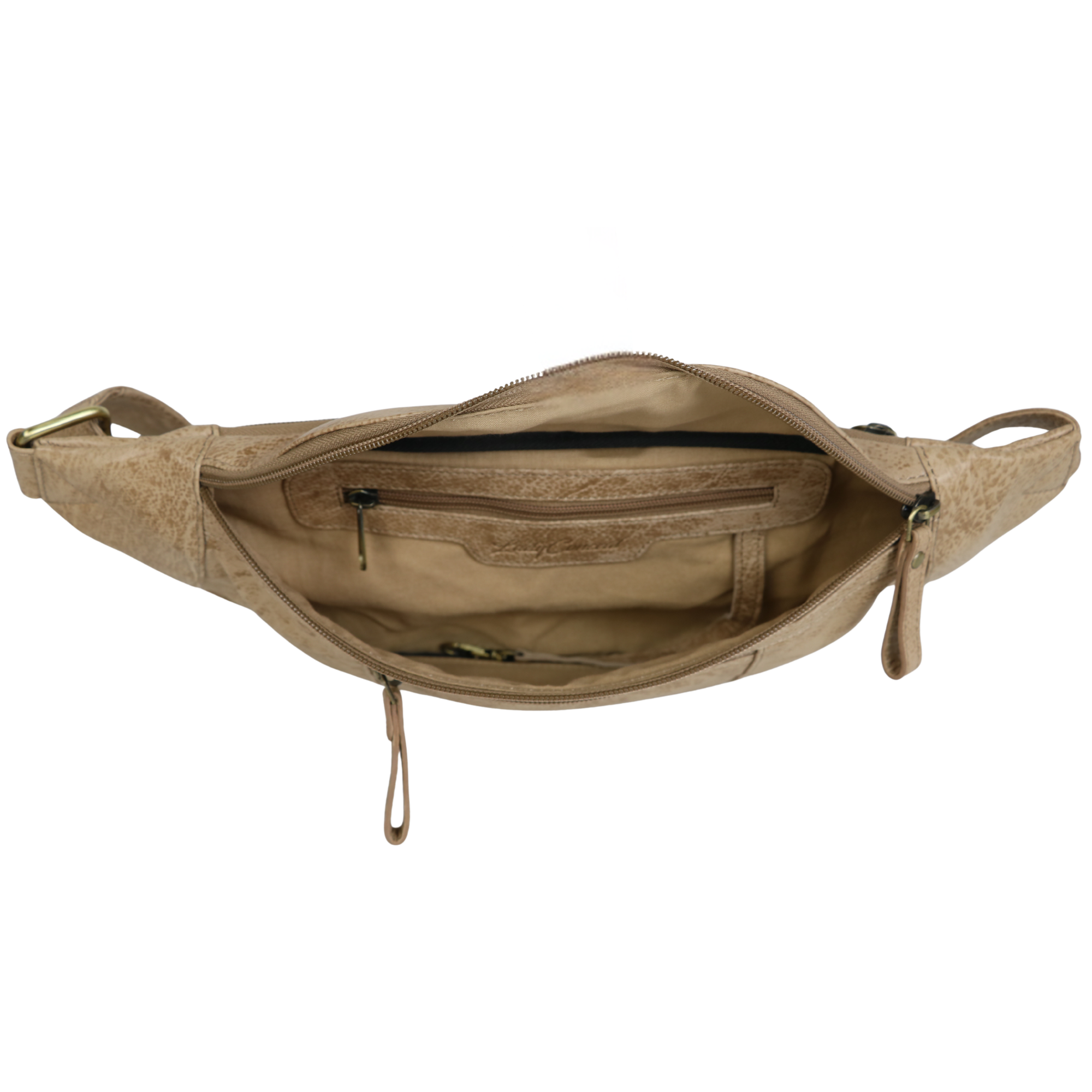 #244 Taupe Speckled Leather Charlie Concealed Carry Sling