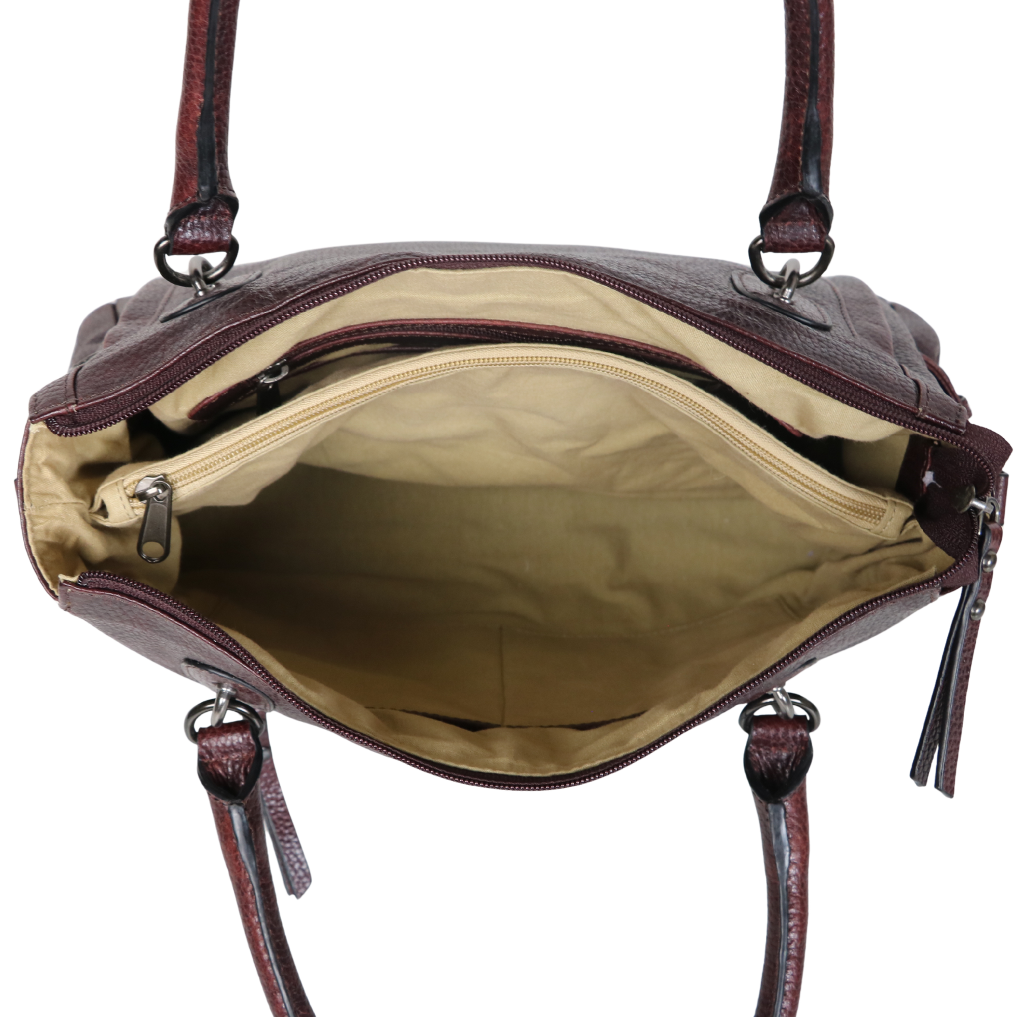 #257 Mahogany Concealed Carry Leather Satchel and Crossbody