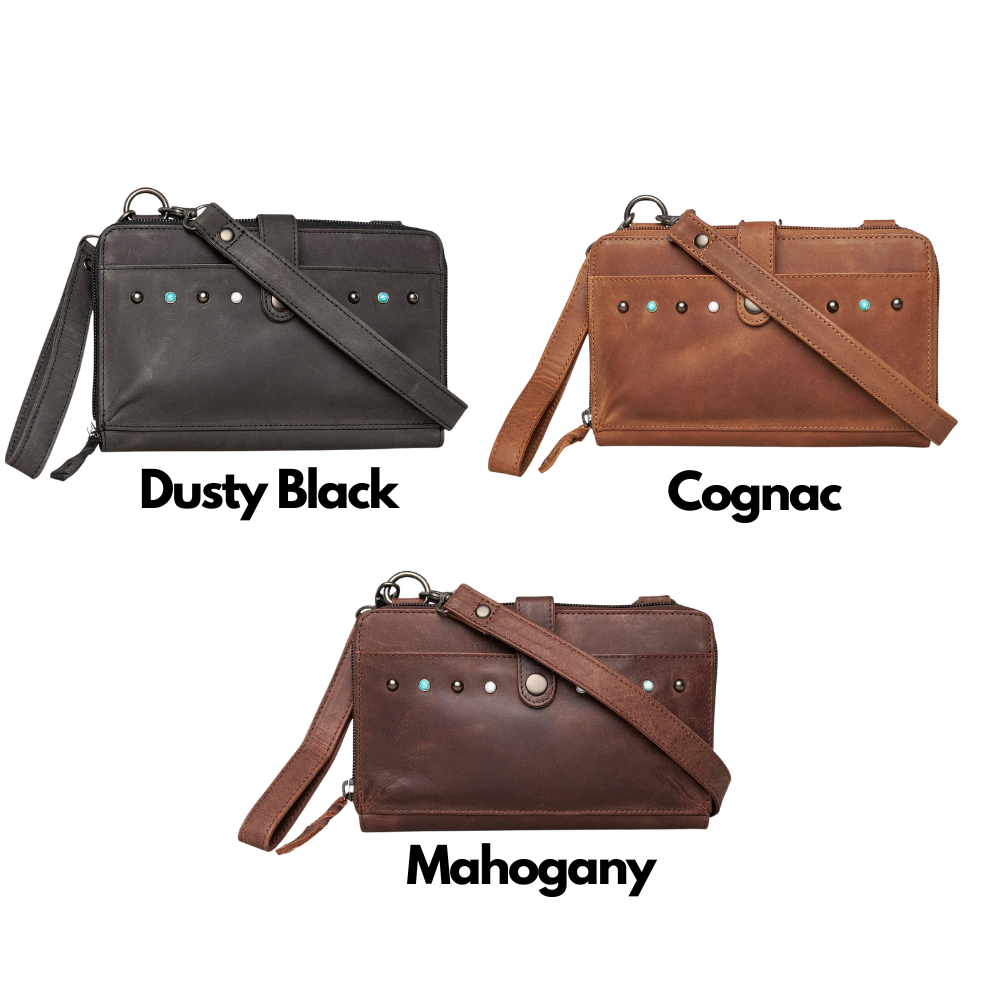 -SALE- Concealed Carry Millie Leather Crossbody Organizer by Lady Conceal - Small