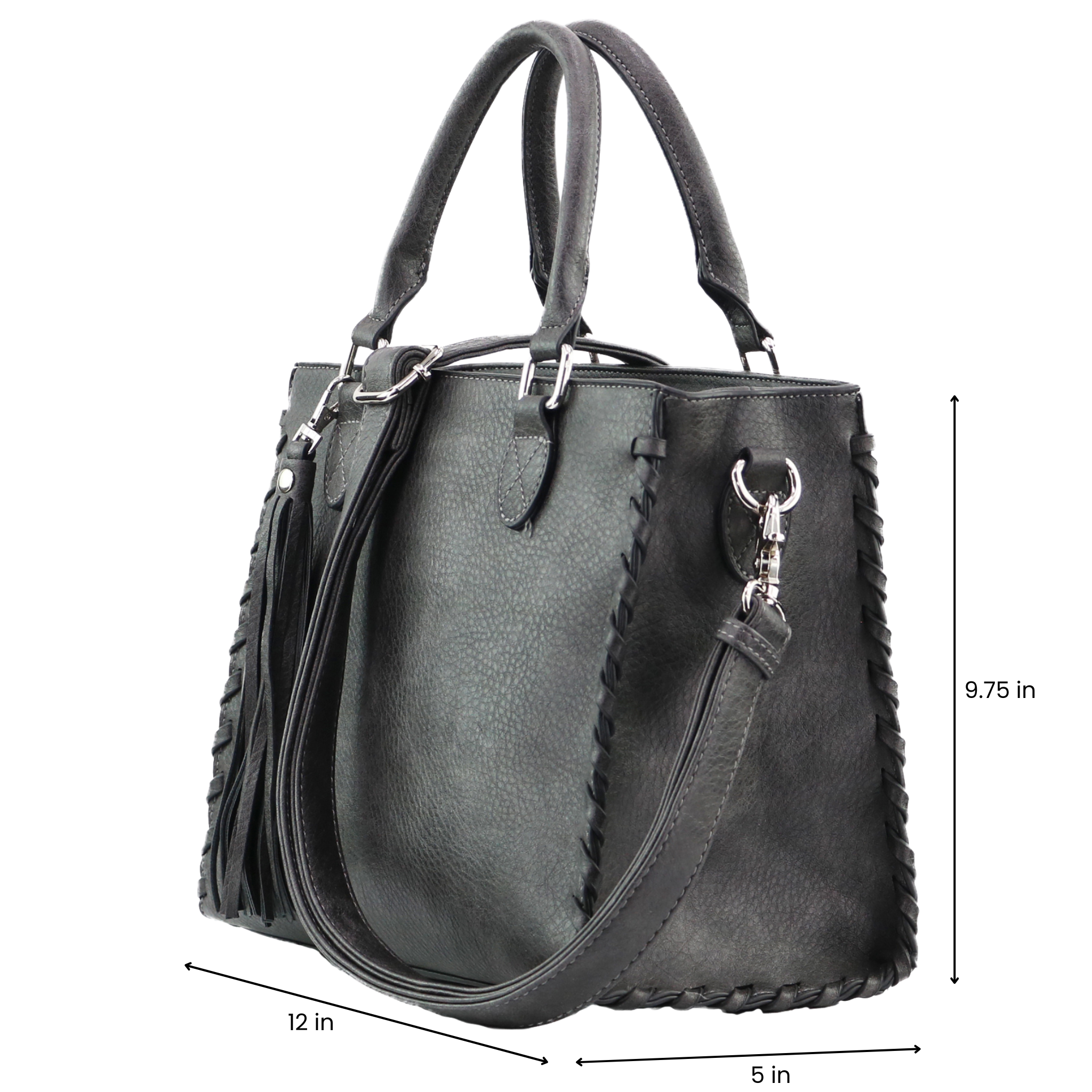 Concealed Carry Ann Satchel by Lady Conceal - Designer Luxury Conceal Carry Handbag -  YKK Locking Zippers and Universal Handbag Gun and Pistol Bag -  crossbody Handbag for concealed gun carry - concealed carry Handbag Ann Satchel gun Handbag - concealed carry gun Handbag
