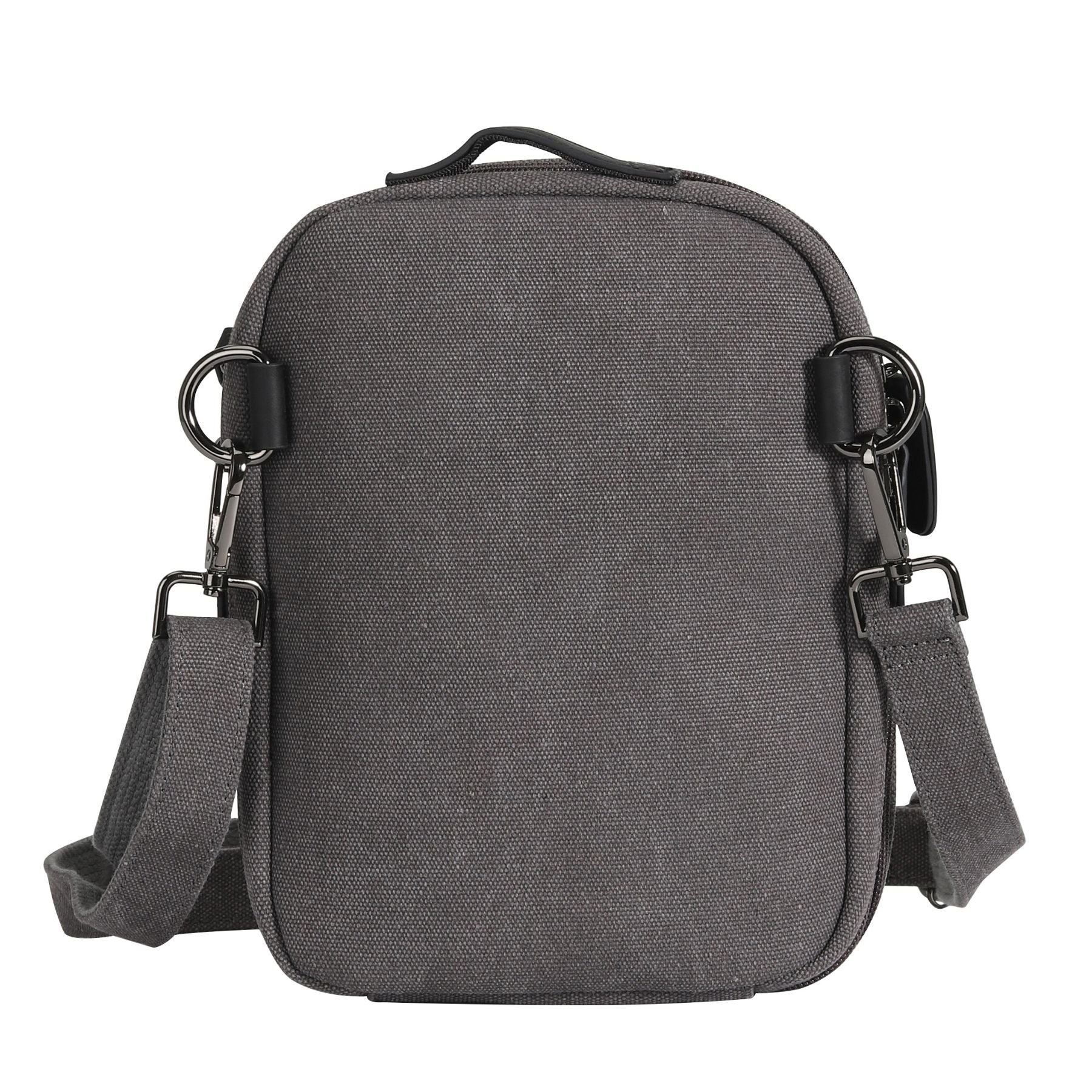 canvas travel crossbody bag Concealed Carry Unisex Jax Canvas Crossbody by DS Conceal Gray Canvas