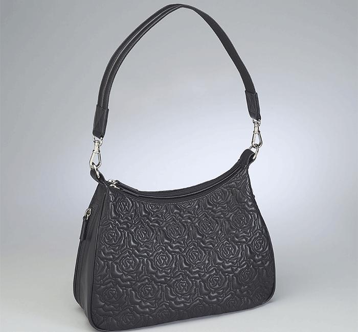 Embroidered Lambskin Hobo by Gun Tote'n Mamas