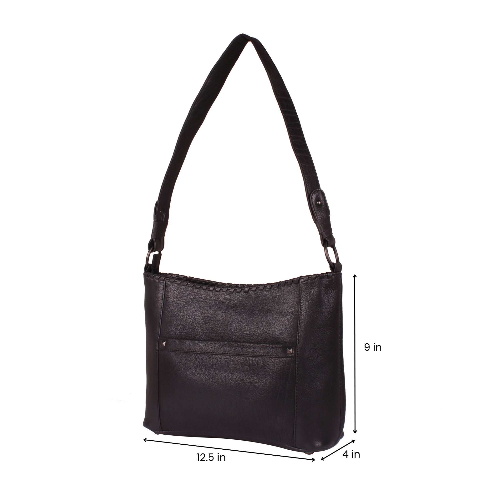 Concealed Carry Juliana Leather Hobo - Lady Conceal - Concealed Carry Purse - Lady Conceal - Locking and Universal Holster Bag - YKK Locking Pistol and Gun Purse