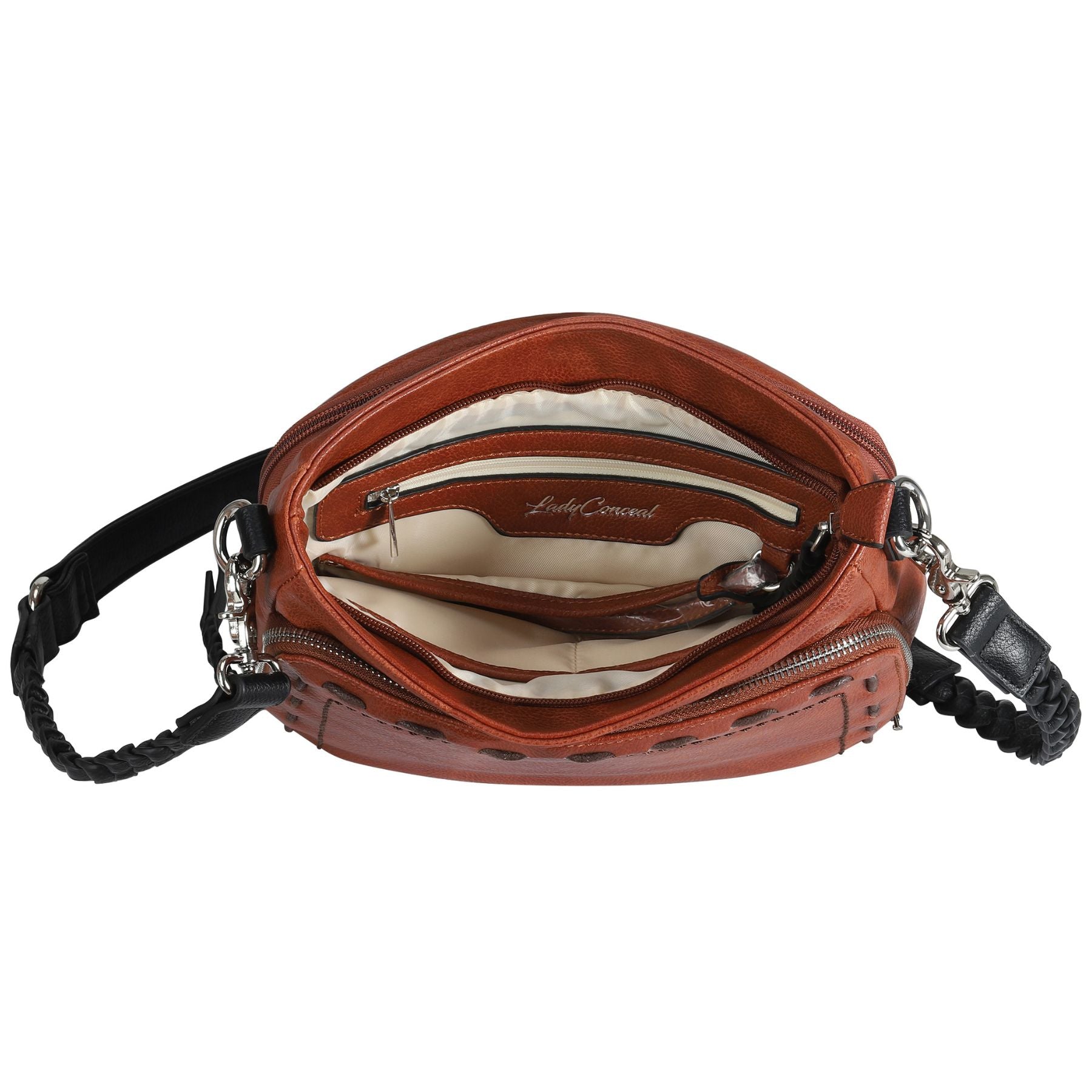 Concealed Carry Skylar Crossbody -  Lady Conceal -  Concealed Carry Purse -  American Gun Handbags -  crossbody bag for concealed gun carry -  concealed carry gun bags -  concealed carry crossbody bag -  concealed carry purse crossbody -  Gift for gun owners -  Locking gun handbags