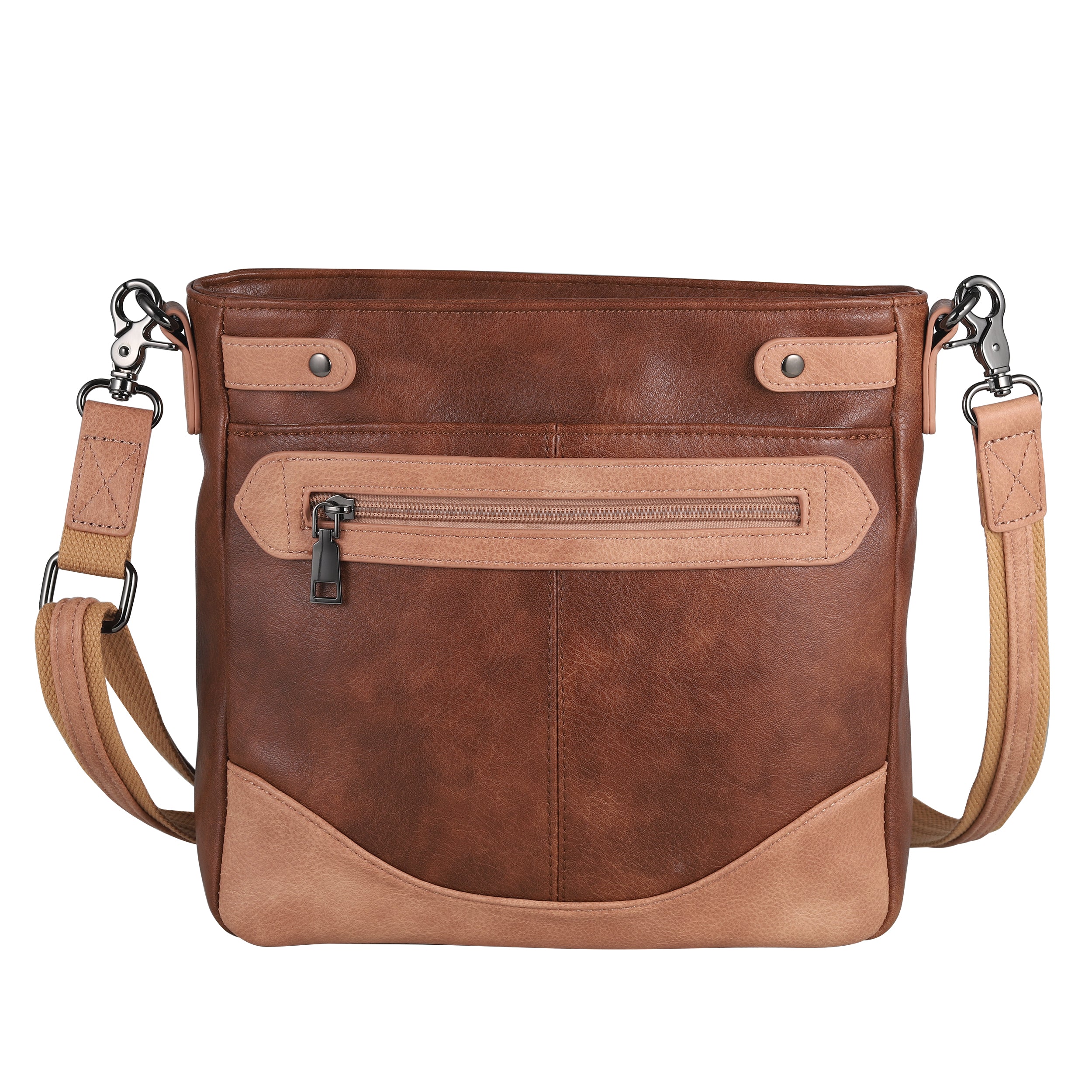 Concealed carry Addison Crossbody purse with soft faux leather finish