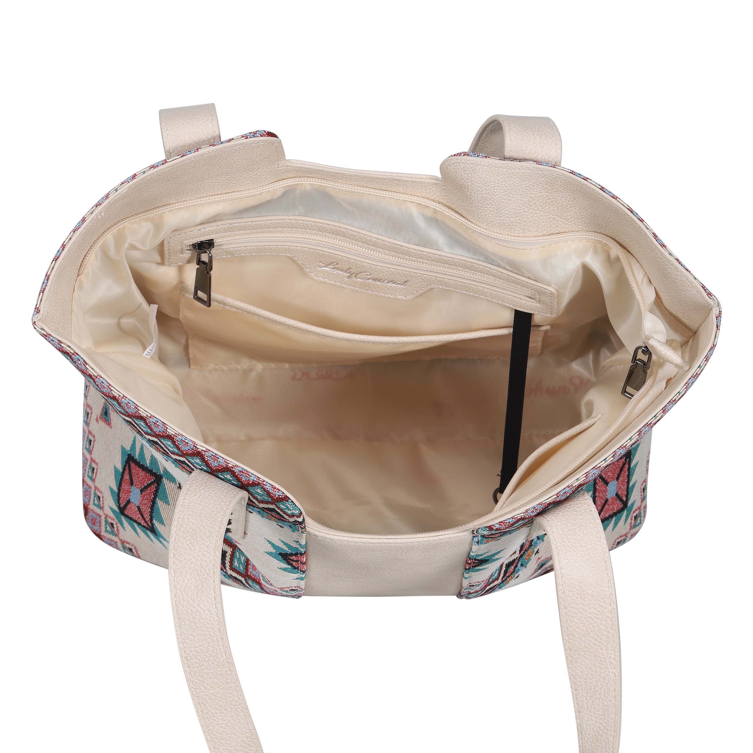 Concealed carry Wrenly Tote handbag with magnetic draw and reinforced base by Lady Conceal