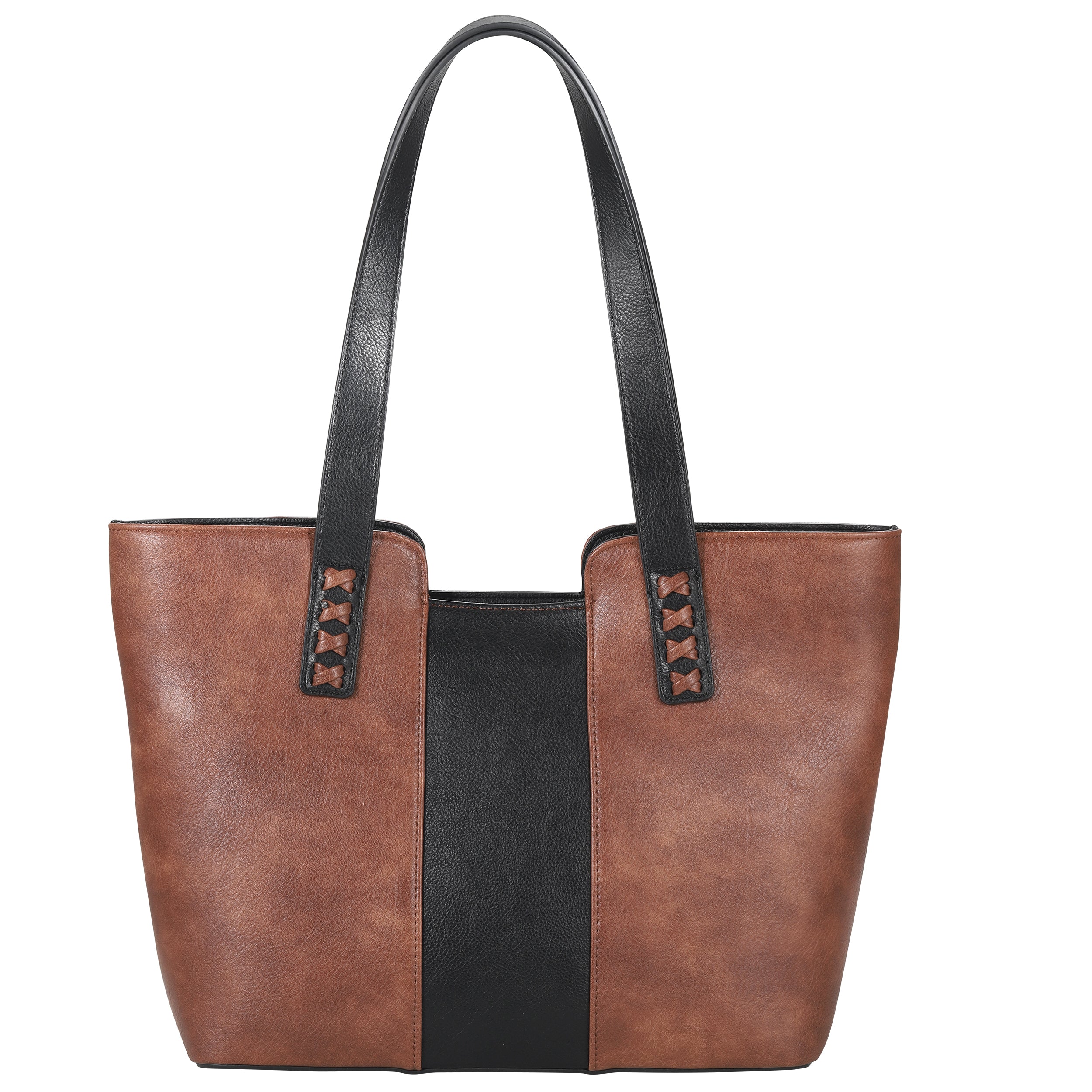 Concealed carry Wrenly Tote purse with Aztec pattern and magnetic firearm pocket