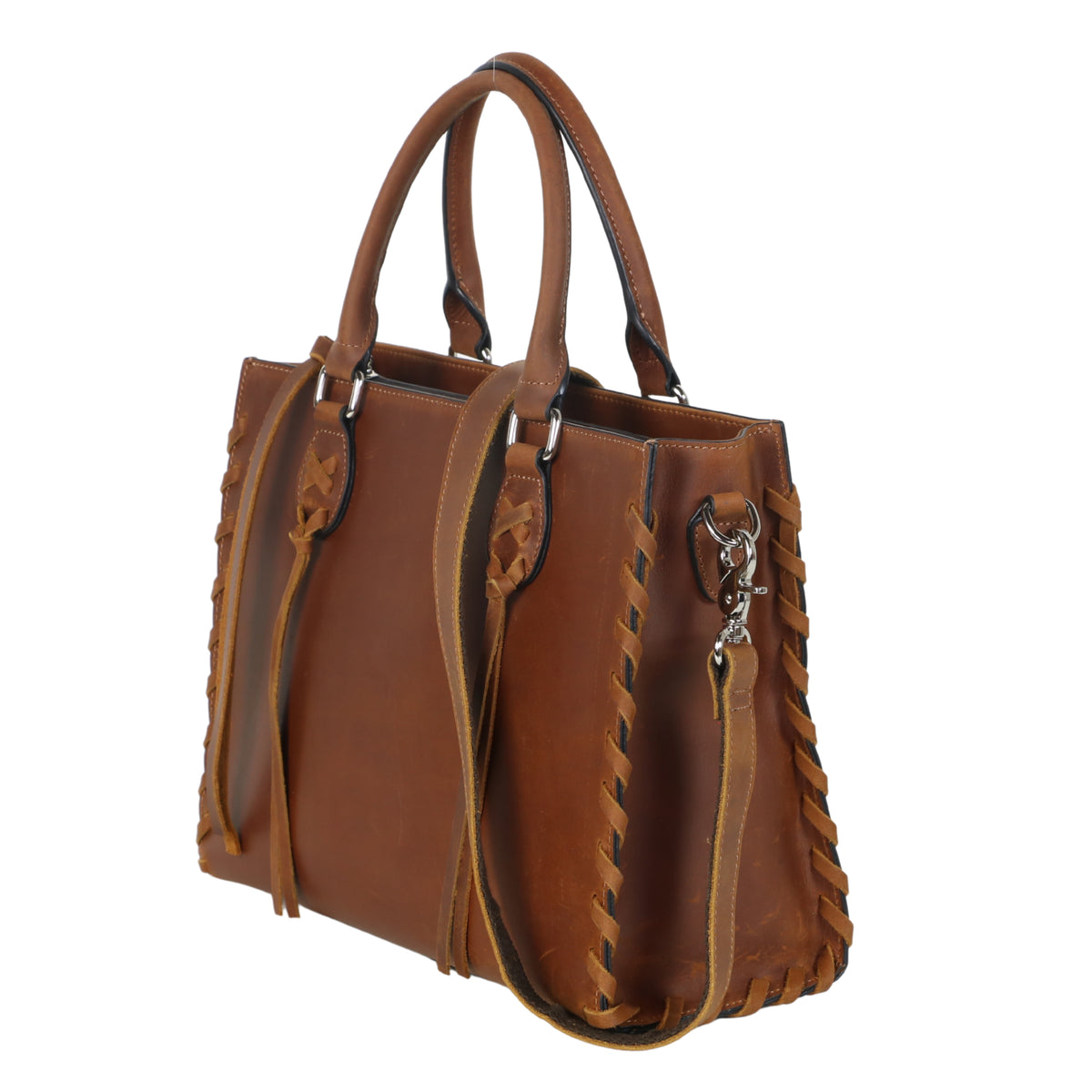 Concealed Carry Emma Leather Satchel -  Designer Concealed Carry Purse -  YKK Locking Purse with Universal Holster -  Leather Bag For Gun Owners - Easy Conceal Carry -  CCW Purse for Women - Conceal and Carry purse for Handgun - Designer Luxury Conceal Carry Handbag -  Handbag Gun and Pistol Bag - Handbag for concealed gun - Hidden Gun Bag