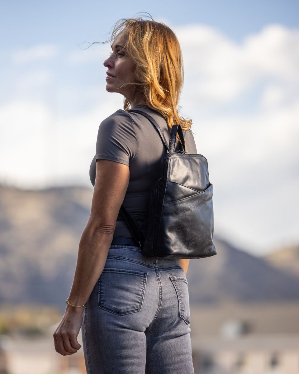 Jayden Leather Backpack – Concealed Carry Ready