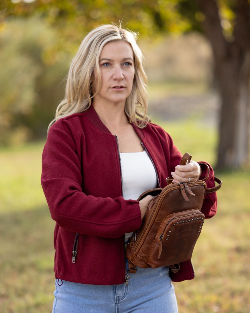 Abby Leather Backpack – Concealed Carry Made Chic