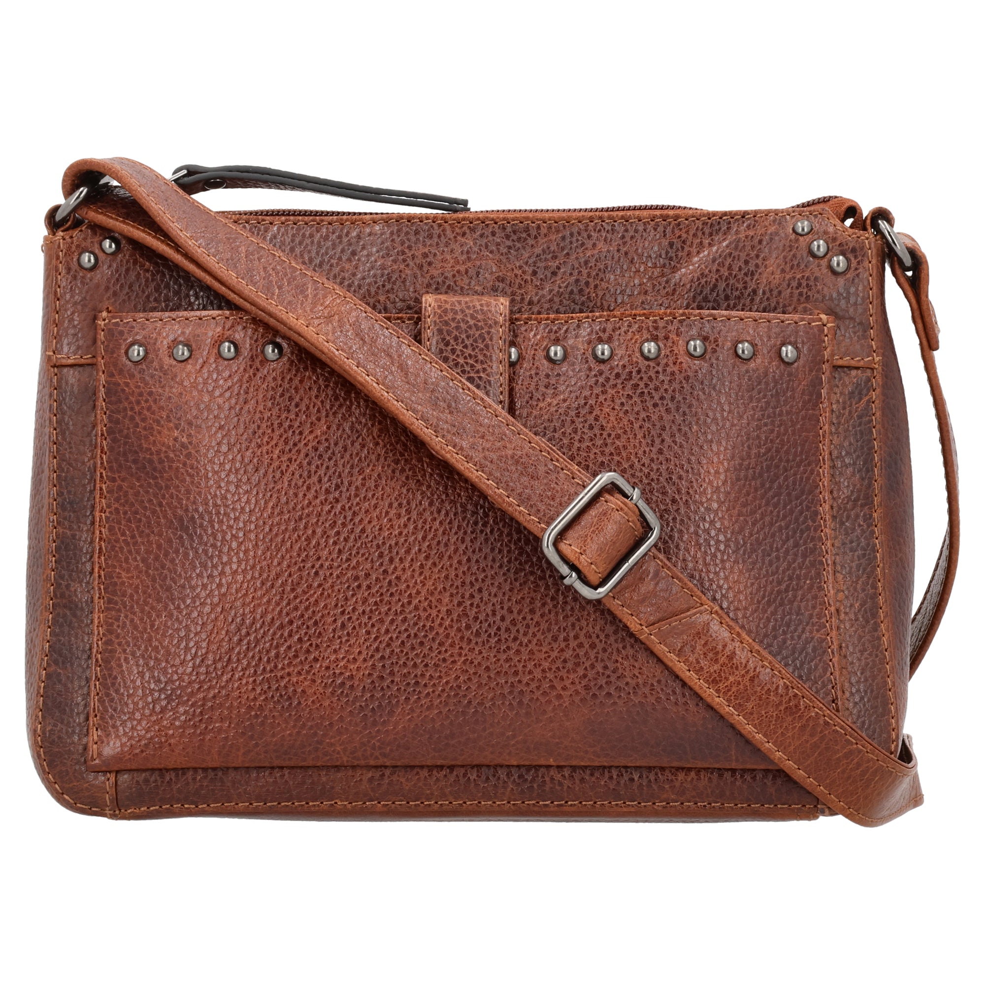 #92 - Concealed Carry Leah Buffalo Leather Crossbody w/Wallet by Lady Conceal (No Locking Zippers)