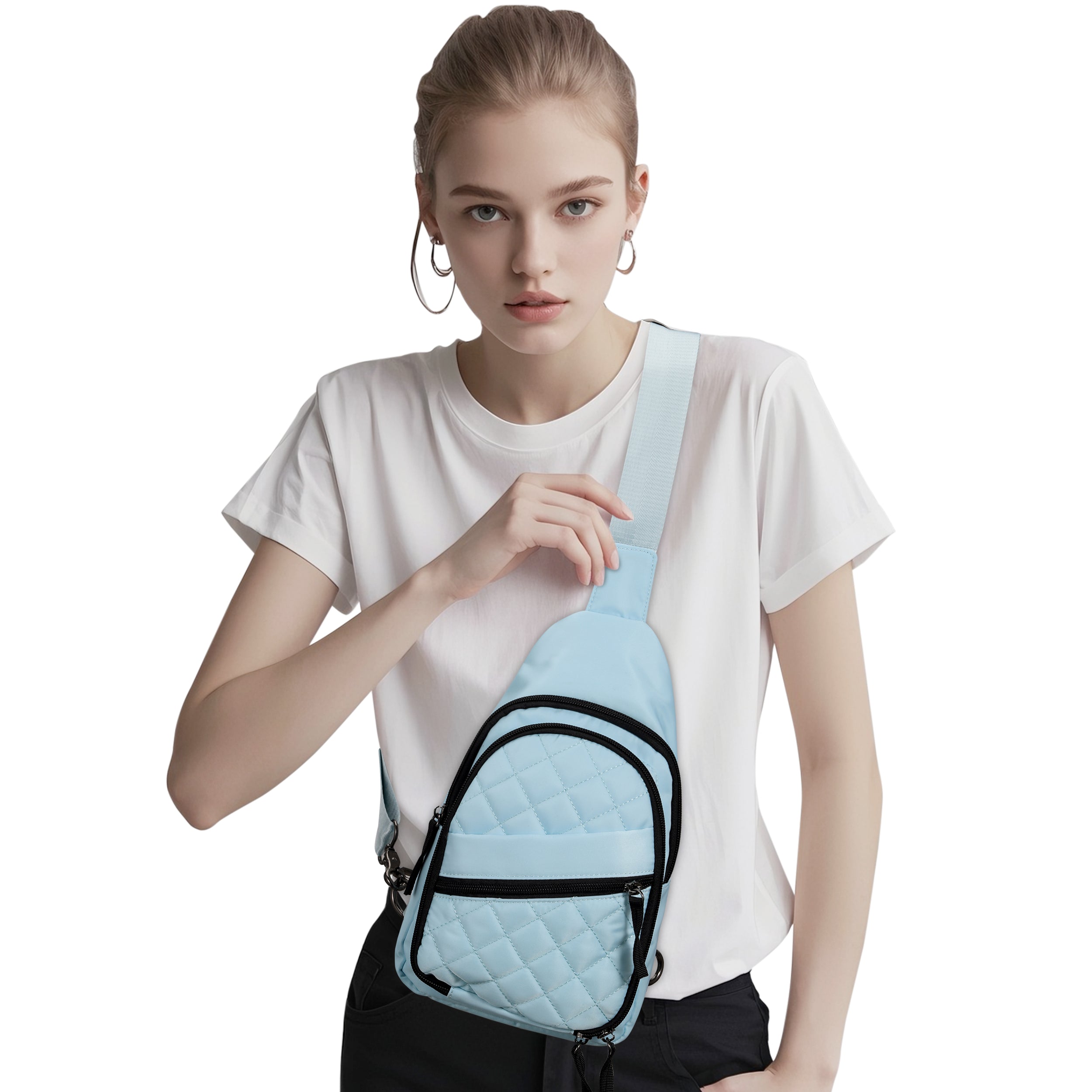 Concealed Carry Sarah sling Bags Aqua