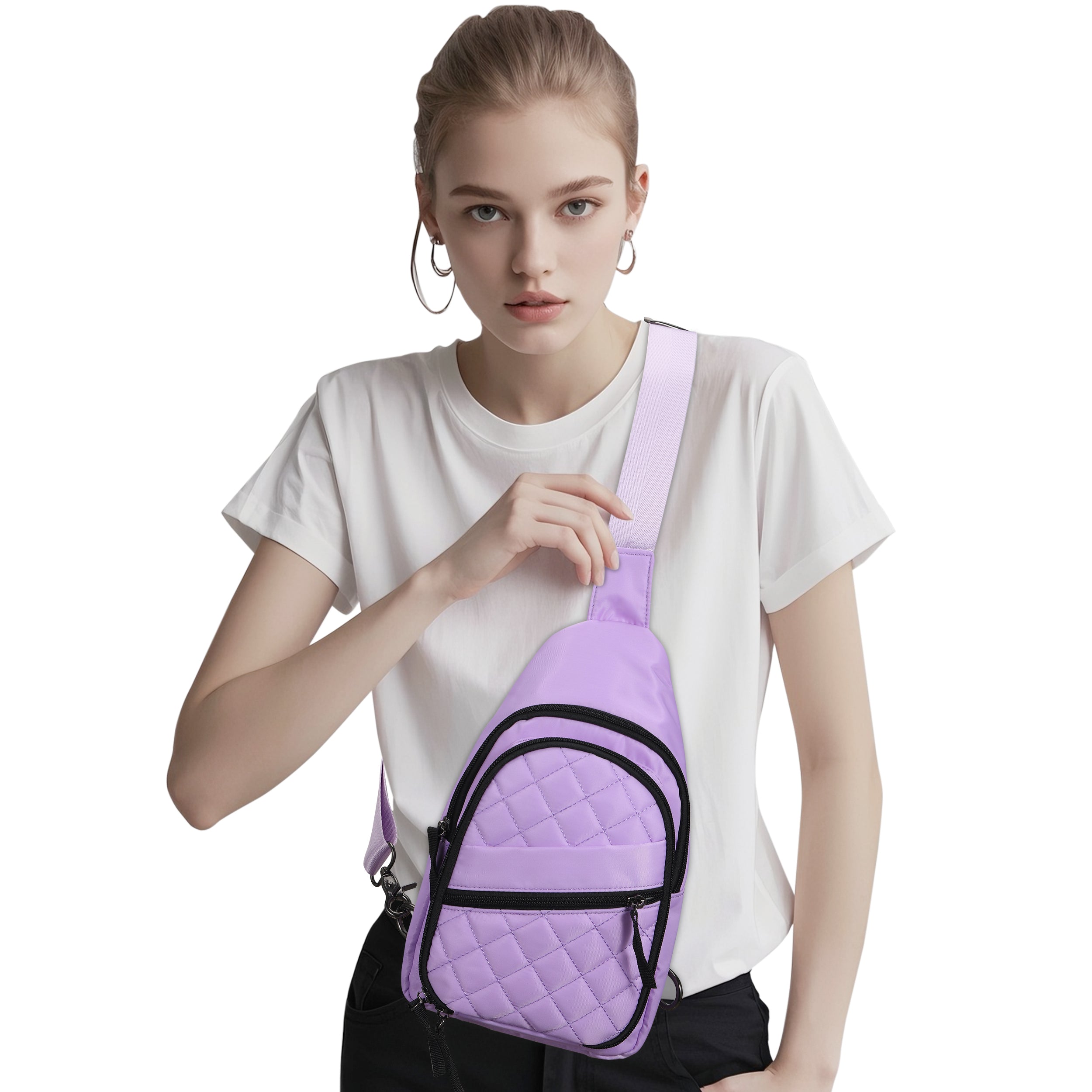 Concealed Carry sling Bags Lilac
