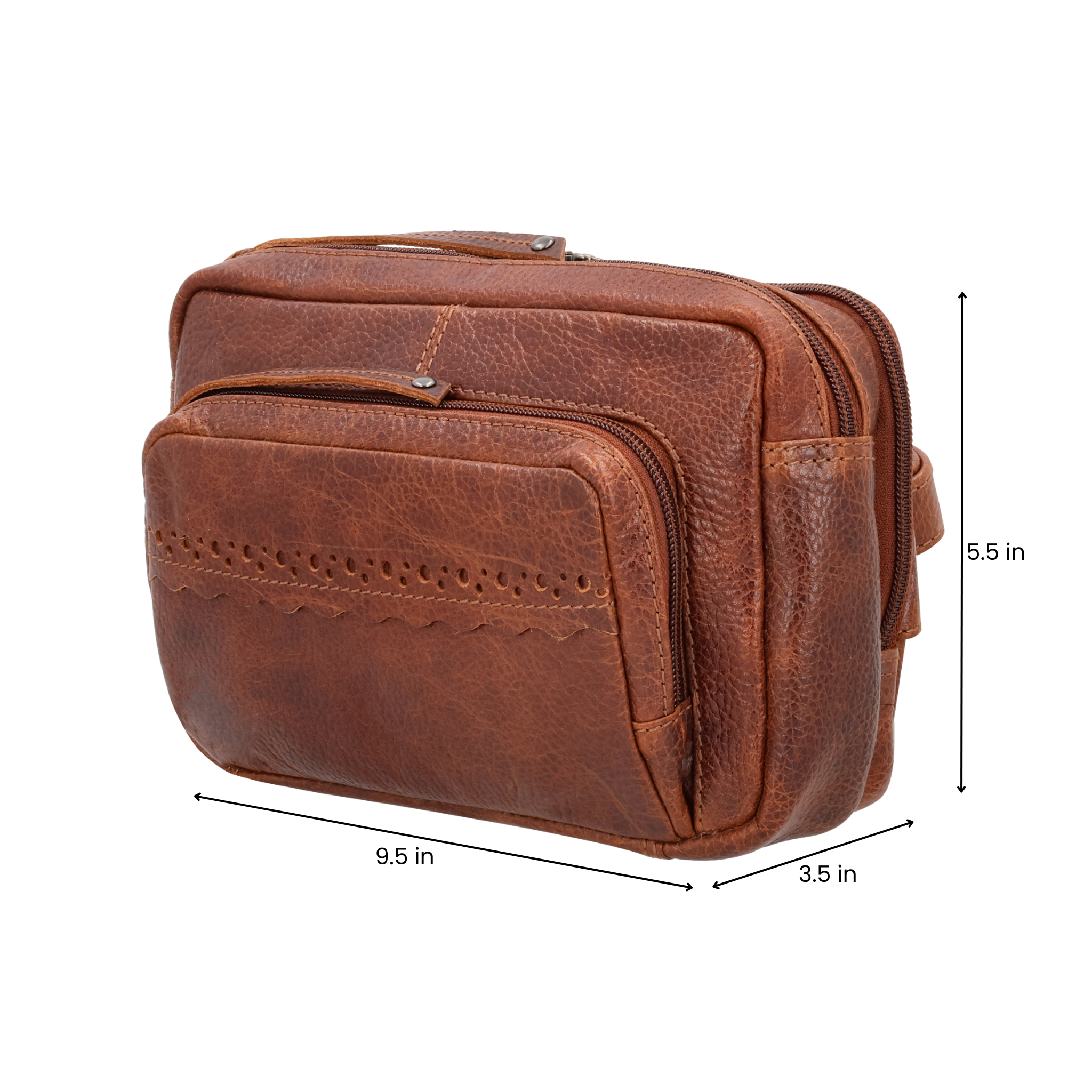 Concealed Carry Laney Buffalo Belt Bag by Lady Conceal - Firearm Belt Bag for Women and Men -Tactical Leather Pistol Crossbody - Anti Theft Locking Bag with Universal Holster - Handgun Leather CCW Velcro 