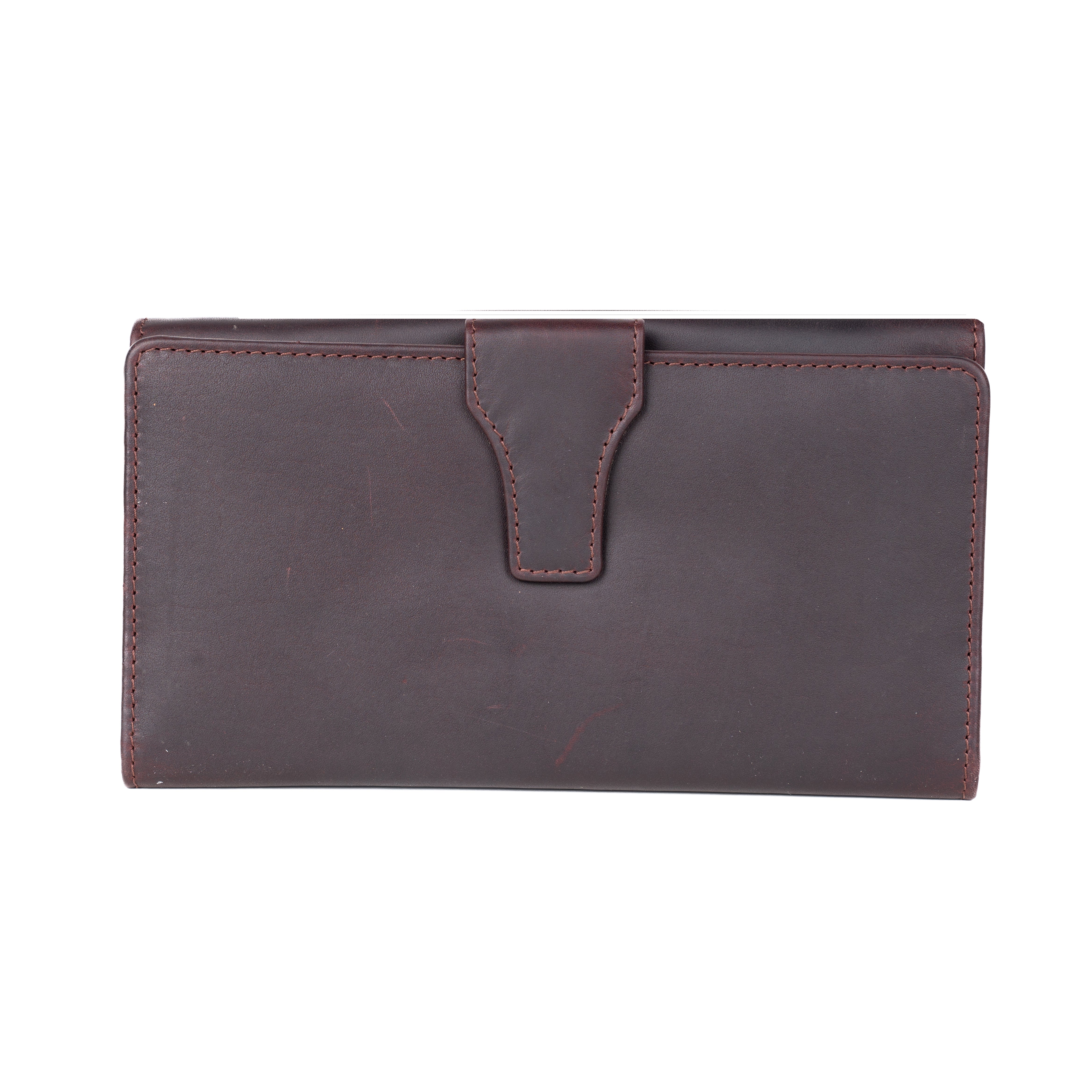 #116 Dark Mahogany Leather Wallet