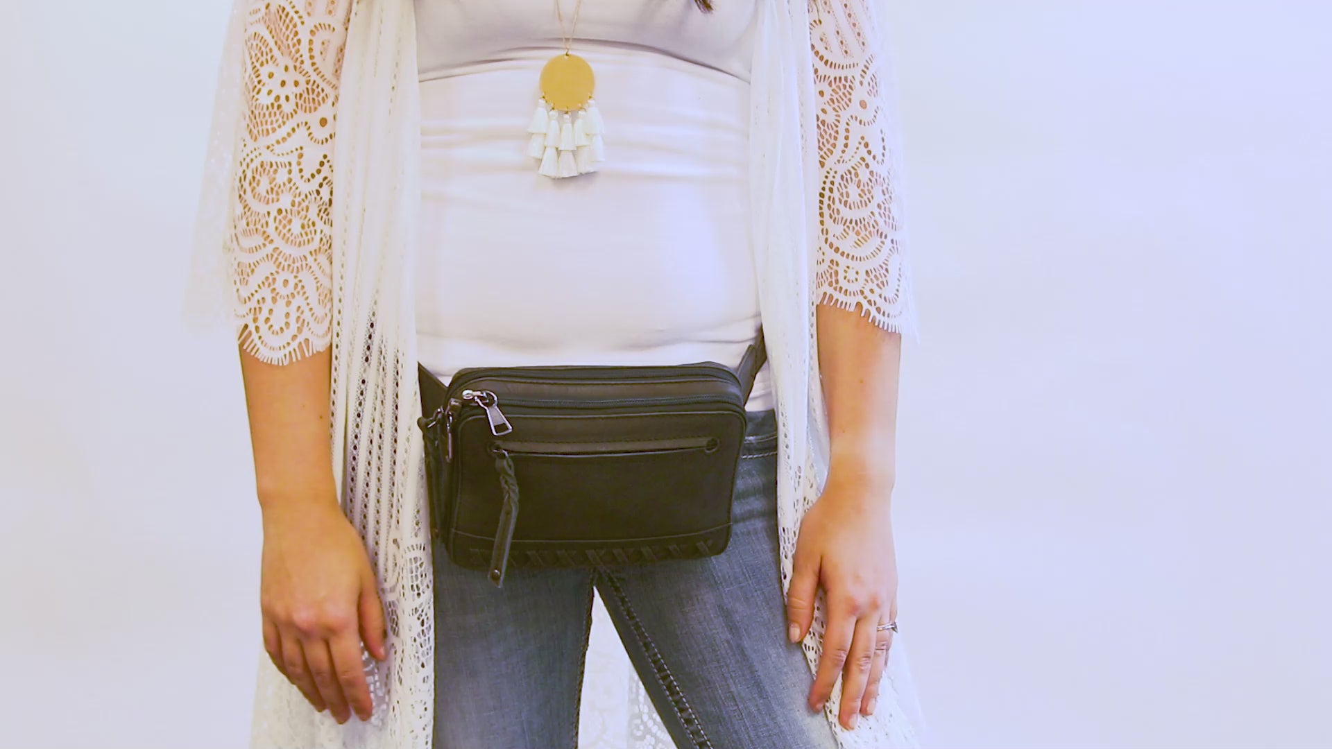 Concealed Carry Kailey Fanny Pack for Women with Universal Holster - Sling Gun Bag with Locking Zippers - RFID Protected Gun Bag - Leather Firearm Bag with Locking YKK Zippers - How to Use Concealed Carry Bag - How to Draw Firearm