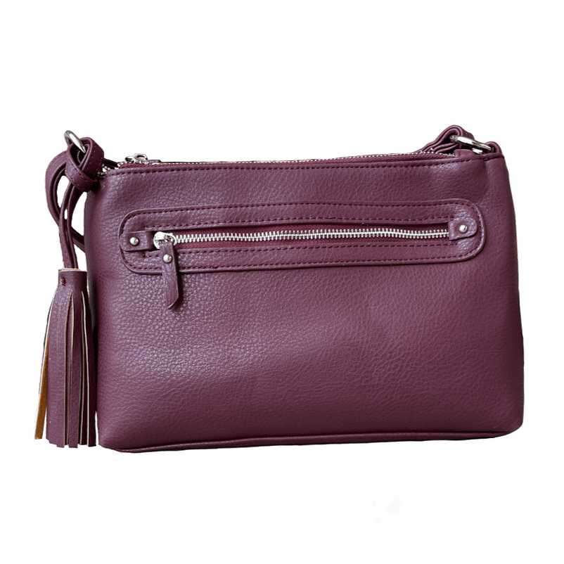  Concealed Carry Hailey Crossbody Purse  Red by Roma Leathers
