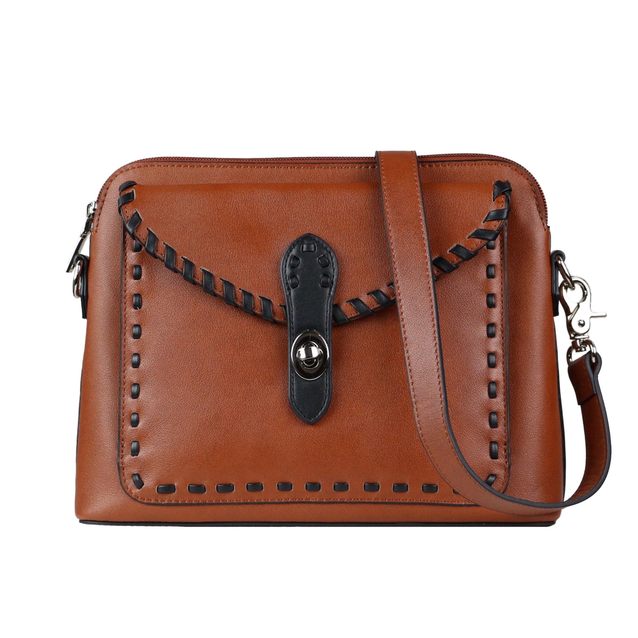 Concealed Carry Evelyn Leather Crossbody -  Lady Conceal -  soft leather shoulder bags for women's -  crossbody bags for everyday use -  most popular crossbody bag -  crossbody bags for guns -  crossbody handgun bag -  Unique Hide Purse -  Conceal Carry Western Purse -  Stylish Carry Evelyn Leather Bag -  Bag for Conceal Carrying Women - -  Gun Bag for Women