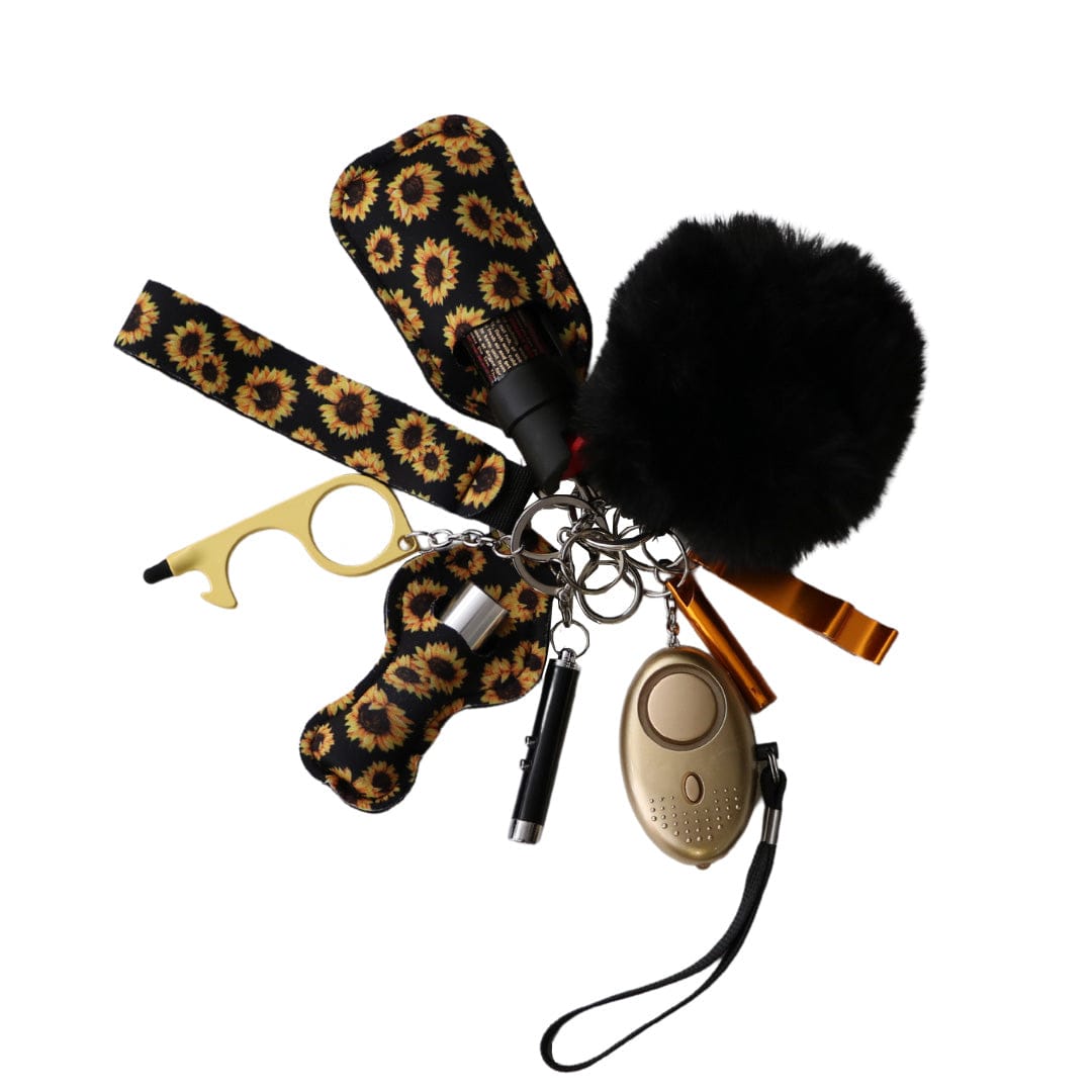 Self Defense Keychain for Women -  Pepper Spray Keychain -  Key Chain for Self Defense -  Firearm Self Defense Accessories -  beautifull keychain -  Gun Owner Accessories -  key ring -  leather keychain -  keychain holder -  leather key holder